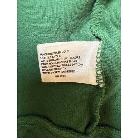 Disney Tigger Hoodie Sweatshirt Full Zip Green Embroidered Spell Out Adult Small - Picture 7 of 10